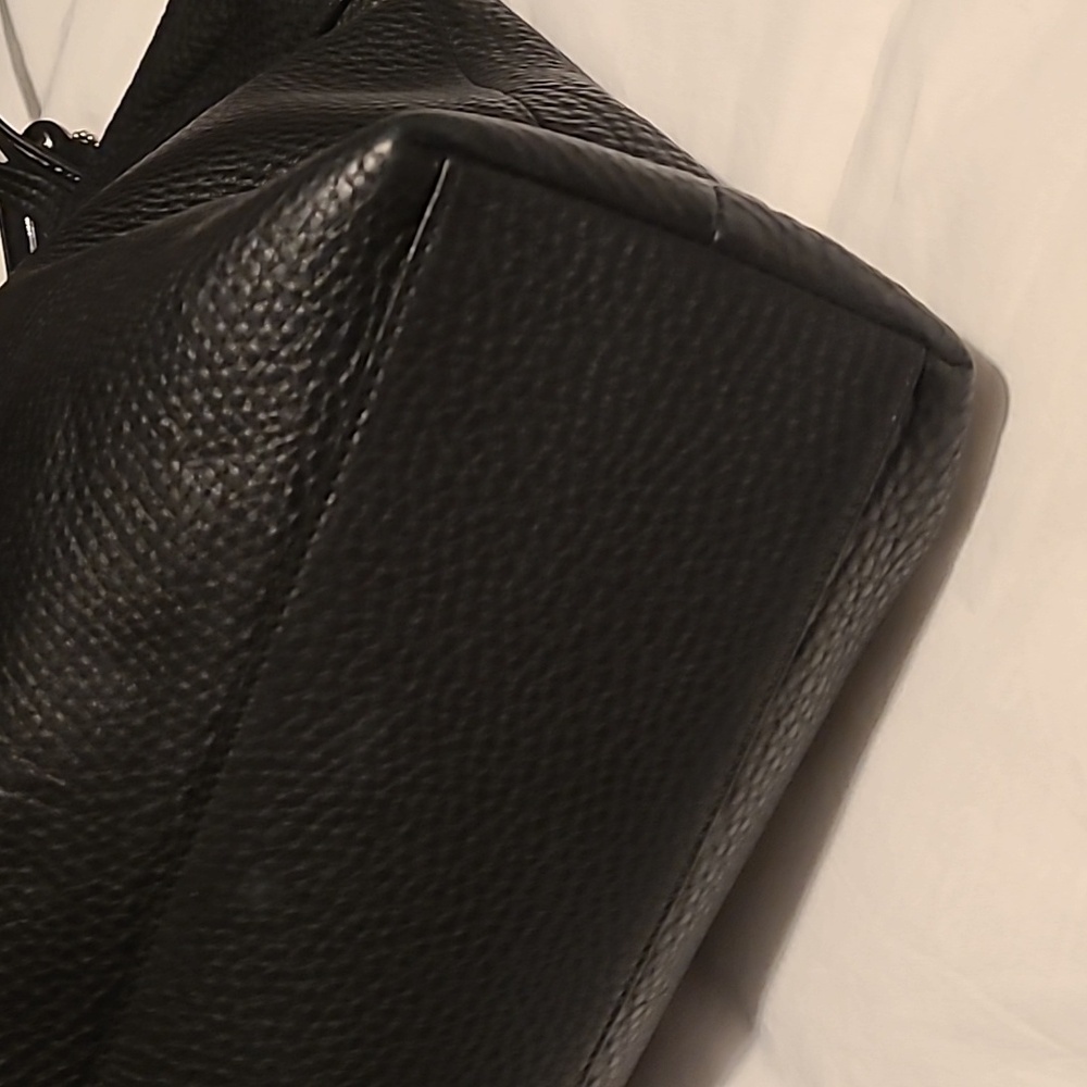 Coach Julia Pebbled Leather OpArt Perry Black Purse/Totek - Picture 4 of 9